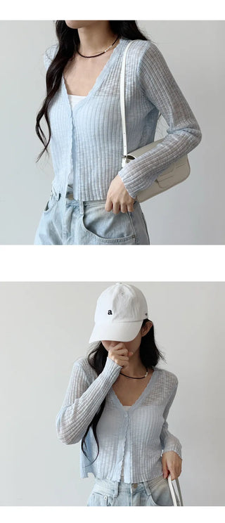 Slim Crop Summer Cardigan