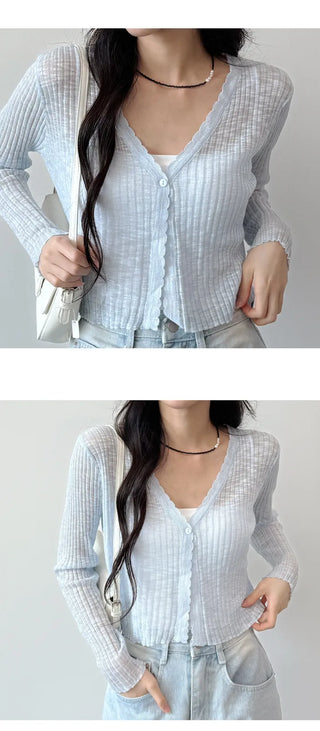 Slim Crop Summer Cardigan