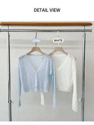 Slim Crop Summer Cardigan