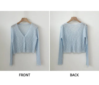 Slim Crop Summer Cardigan