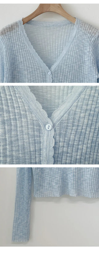Slim Crop Summer Cardigan