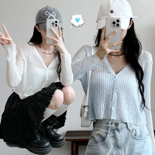 Slim Crop Summer Cardigan