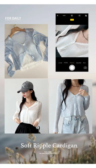 Slim Crop Summer Cardigan