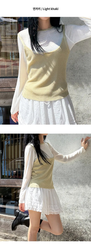 Wool Cardigan Set