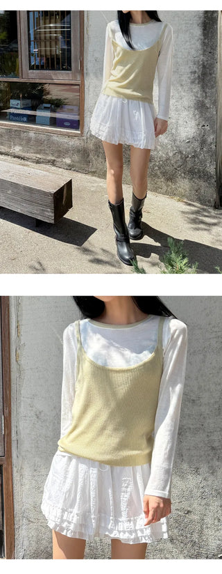 Wool Cardigan Set