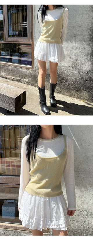Wool Cardigan Set