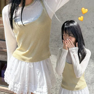 Wool Cardigan Set