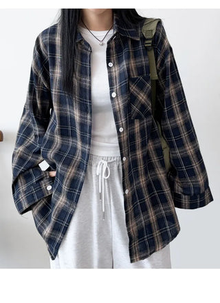 Check Oversized Shirt