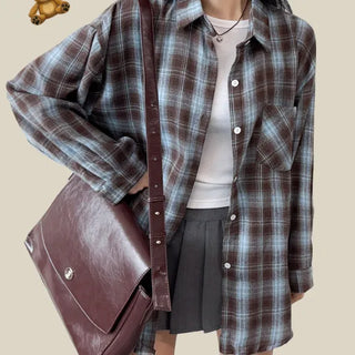 Check Oversized Shirt