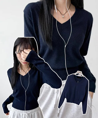 Cashmere Crop Knit