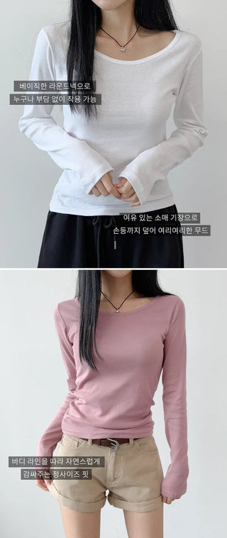 Cotton Long Sleeve Tee