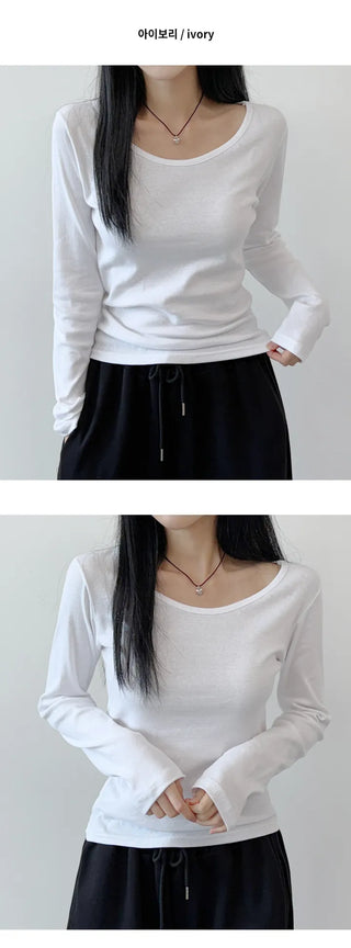 Cotton Long Sleeve Tee