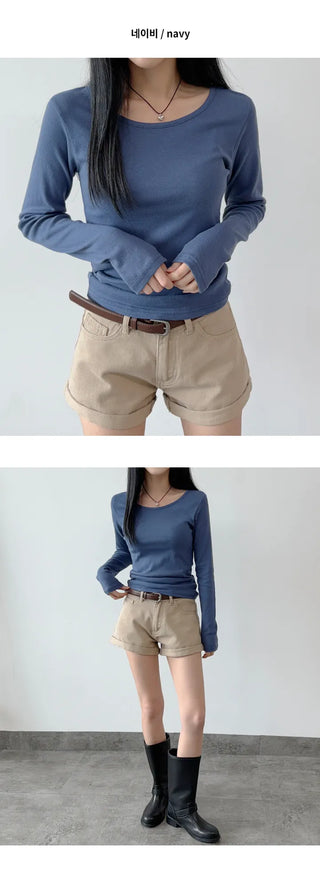 Cotton Long Sleeve Tee