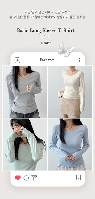 Cotton Long Sleeve Tee