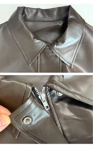 Leather Blouson Jacket
