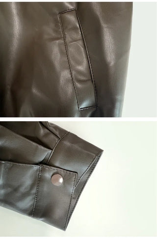 Leather Blouson Jacket