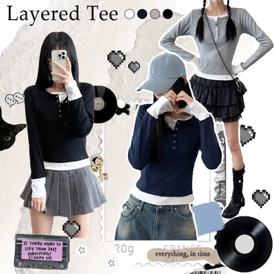 Layered Long Sleeve Tee