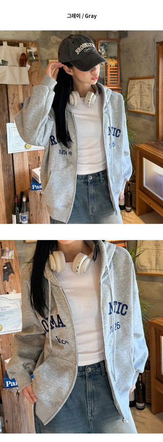 Boxy Zip Hoodie
