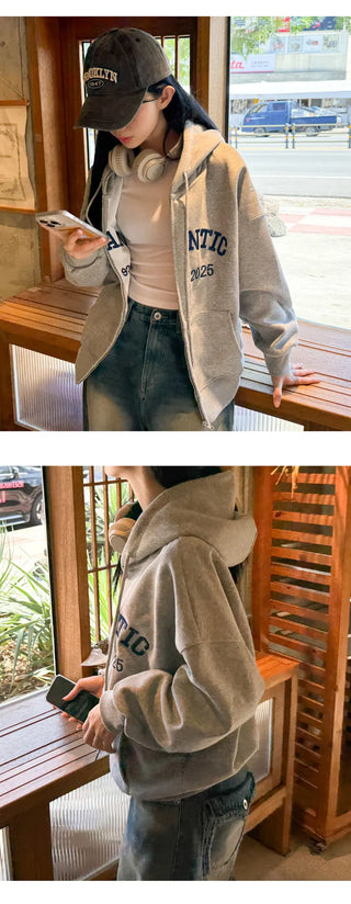 Boxy Zip Hoodie