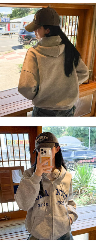 Boxy Zip Hoodie