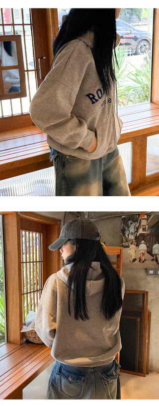 Boxy Zip Hoodie