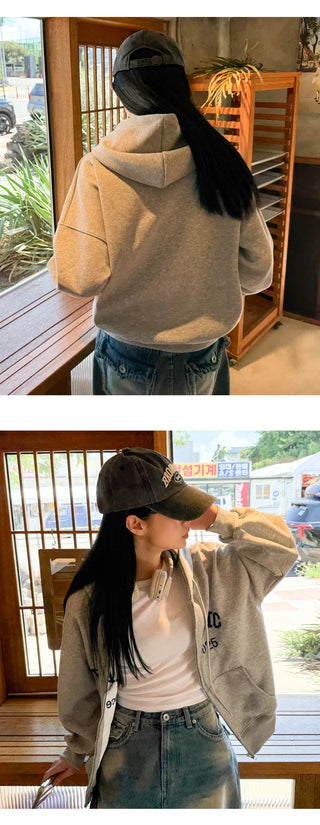 Boxy Zip Hoodie