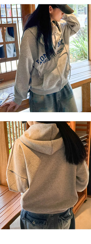 Boxy Zip Hoodie