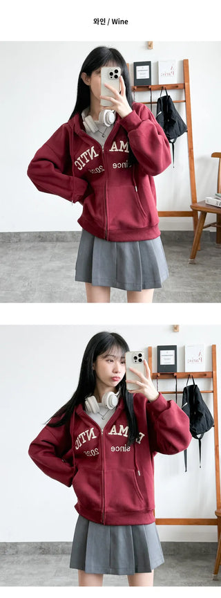 Boxy Zip Hoodie