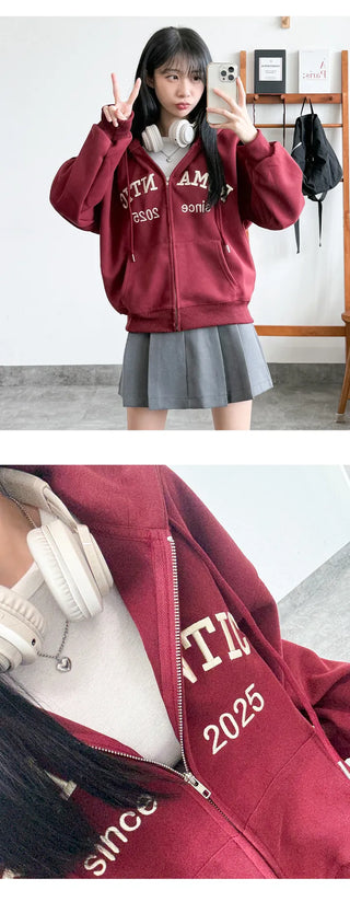 Boxy Zip Hoodie