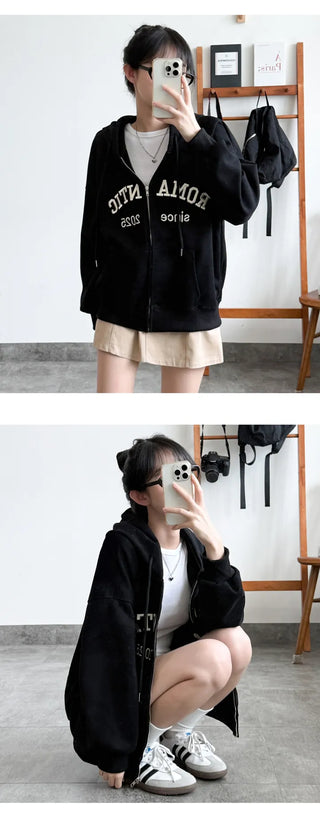 Boxy Zip Hoodie
