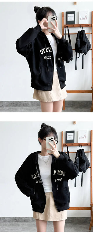 Boxy Zip Hoodie