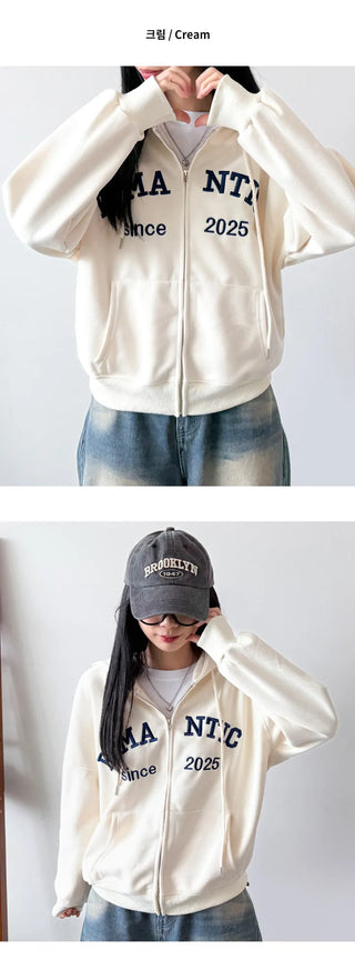 Boxy Zip Hoodie