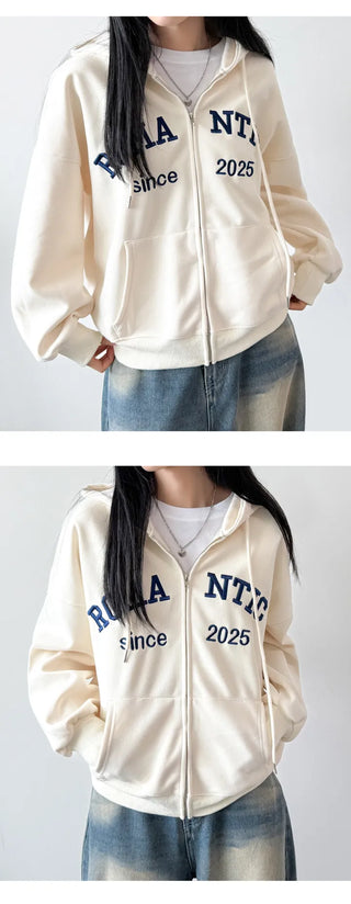 Boxy Zip Hoodie