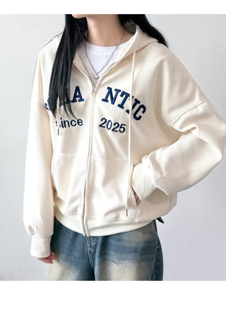 Boxy Zip Hoodie