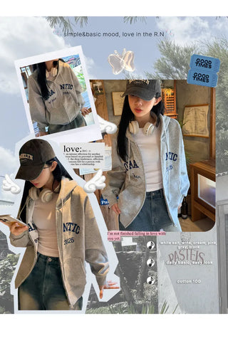 Boxy Zip Hoodie