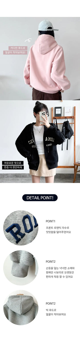 Boxy Zip Hoodie
