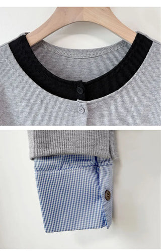 Layered Shirt Cardigan