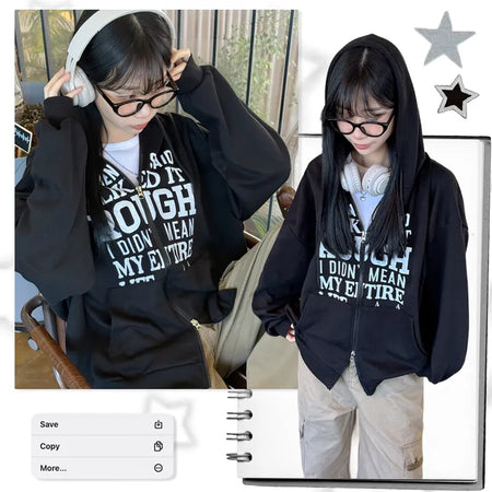 Oversized Zip Hoodie