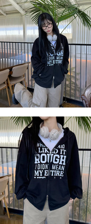 Oversized Zip Hoodie