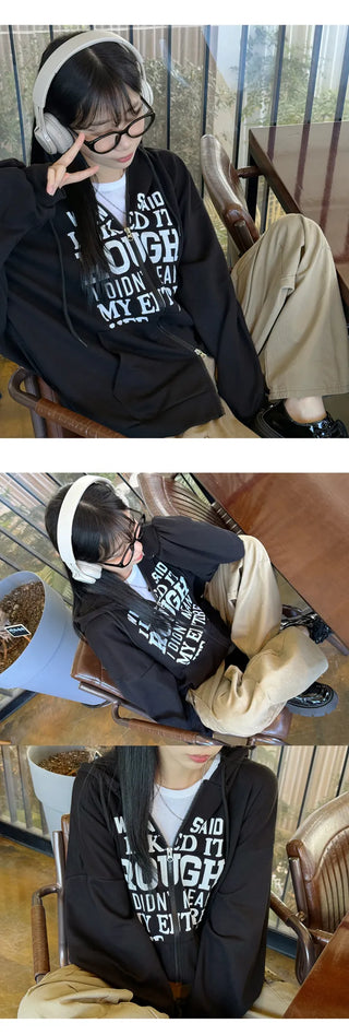 Oversized Zip Hoodie