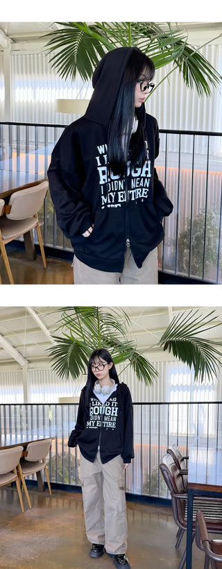Oversized Zip Hoodie