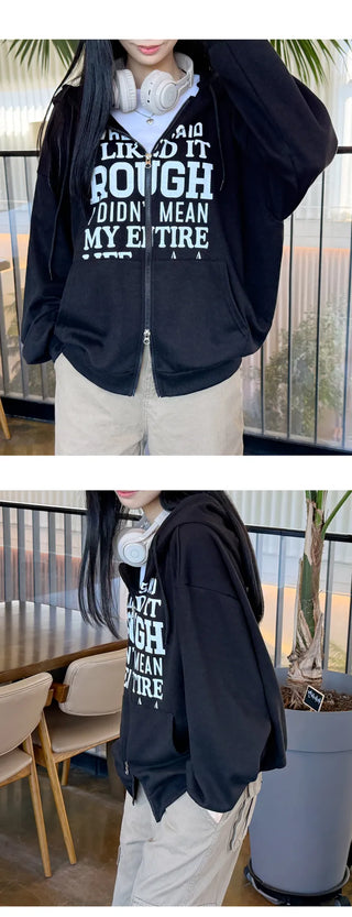 Oversized Zip Hoodie