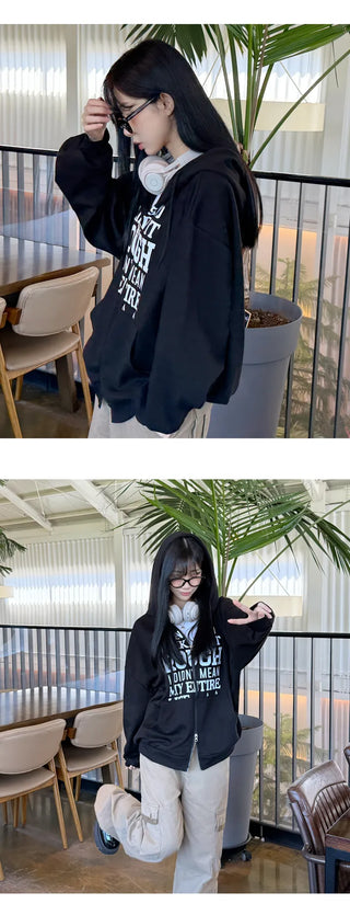 Oversized Zip Hoodie