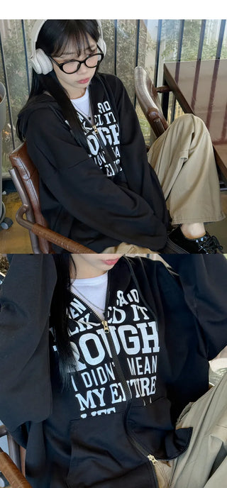 Oversized Zip Hoodie