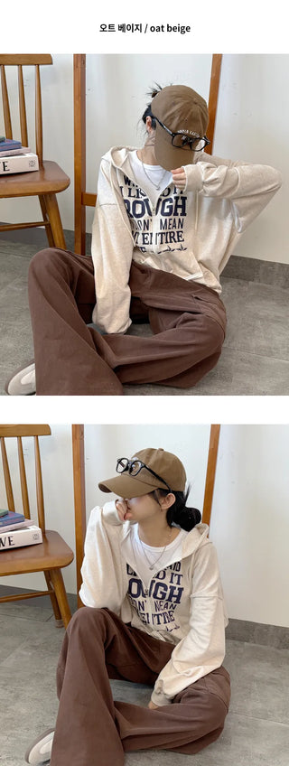 Oversized Zip Hoodie