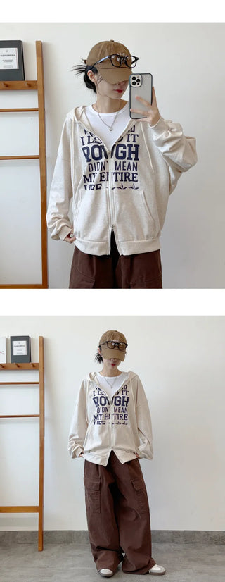 Oversized Zip Hoodie