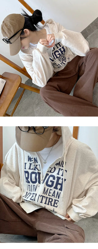 Oversized Zip Hoodie
