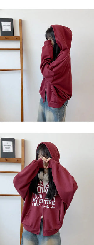 Oversized Zip Hoodie