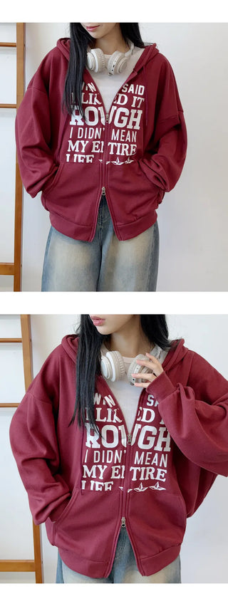 Oversized Zip Hoodie
