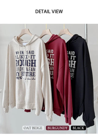 Oversized Zip Hoodie
